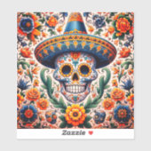 Mexico Reizen Sugar Skull Sticker (Vel)