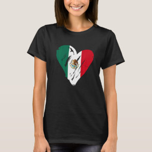Mexico Retro Hart Vorm Vlag 1 T-shirt