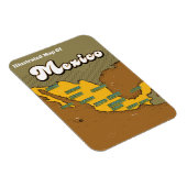 Mexico retro kaart magneet (Rechterzijde)