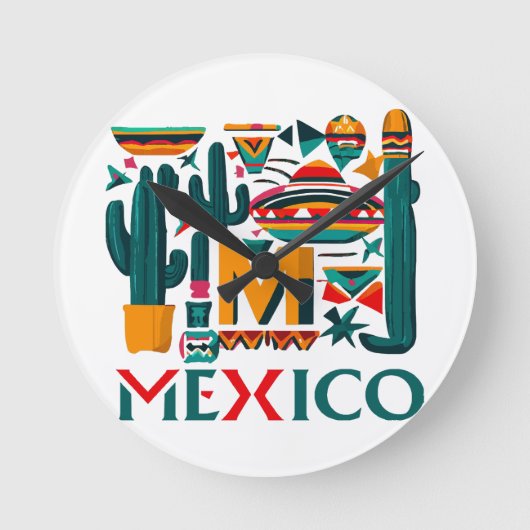 MEXICO RONDE KLOK (Voorkant)