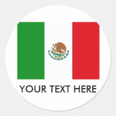 Mexico Ronde Sticker (Voorkant)