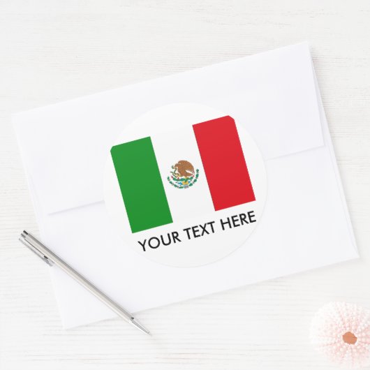 Mexico Ronde Sticker (Envelop)