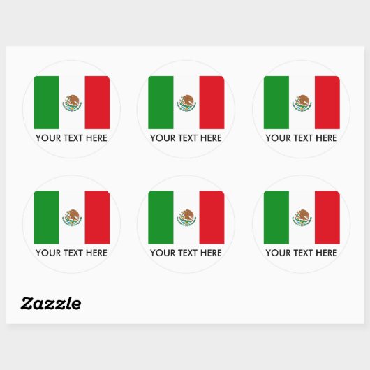Mexico Ronde Sticker (Vel)