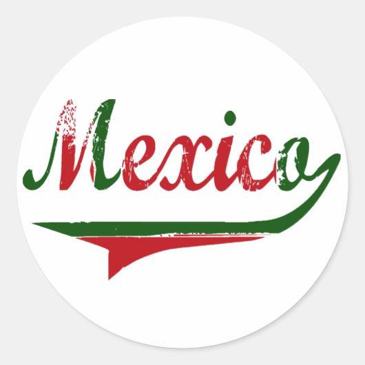 MEXICO RONDE STICKER (Voorkant)