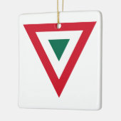 Mexico rondel land vlag symbool leger een leger keramisch ornament (Links)