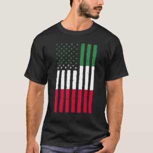 Mexico Roots Usa Vlag Erfgoed Half Mexicaans Ameri T-shirt