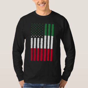 Mexico Roots Usa Vlag Erfgoed Half Mexicaans Ameri T-shirt