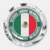 Mexico Round Emblem Magneet (Voorkant)