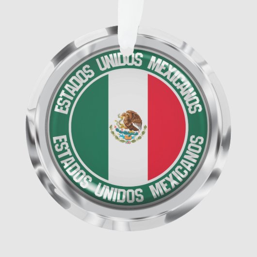Mexico Round Emblem Ornament (voorkant)