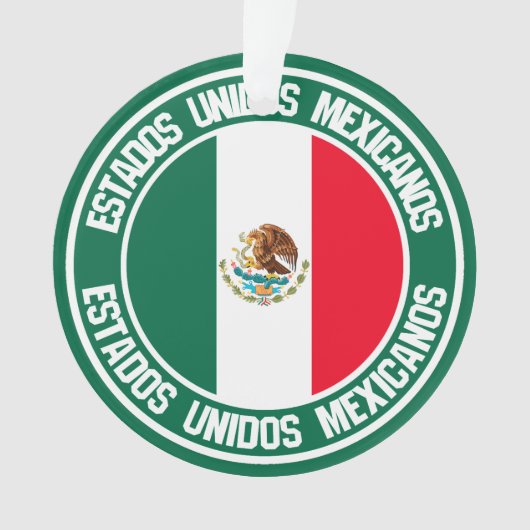Mexico Round Emblem Ornament (voorkant)