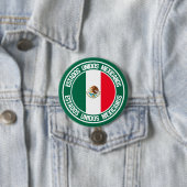 Mexico Round Emblem Ronde Button 7,6 Cm (In situ)