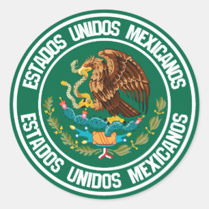 Mexico Round Emblem Ronde Sticker