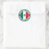 Mexico Round Emblem Ronde Sticker (Tas)