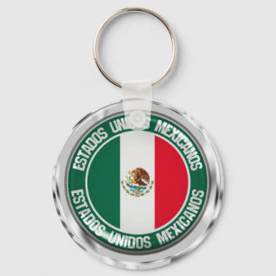 Mexico Round Emblem Sleutelhanger