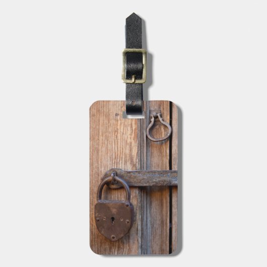 Mexico, San Miguel De Allende. Detail van een deur Bagagelabel (Voorkant verticaal)