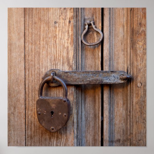 Mexico, San Miguel De Allende. Detail van een deur Poster (Voorkant)