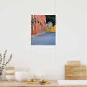 Mexico, San Miguel de Allende, Huizen langs Poster (Keuken)