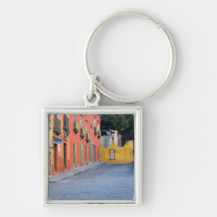 Mexico, San Miguel de Allende, Huizen langs Sleutelhanger