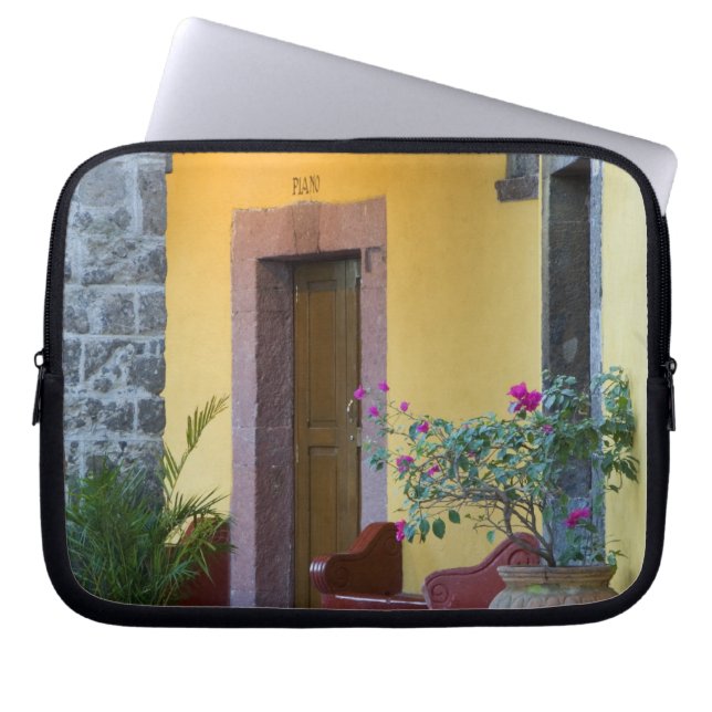 Mexico, San Miguel de Allende, ingang Archway Laptop Sleeve (Voorkant)