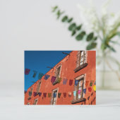 Mexico, San Miguel de Allende. Kleurrijke banners Briefkaart (Staand voorkant)