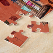 Mexico, San Miguel de Allende. Kleurrijke banners Legpuzzel (Zijkant)