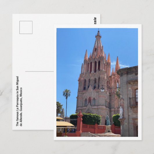 Mexico, San Miguel de Allende Parroquia Cathderal Briefkaart (Voorkant / Achterkant)