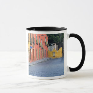 Mexico, San Miguel de Allende, Woningen langs Mok