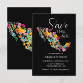 Mexico Save the Date Trouw Bloemstuk Uitnodiging  (Voorkant / Achterkant)