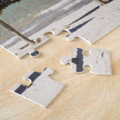 Mexico, schiereiland Yucatan, Progreso. Thatch Legpuzzel (Zijkant)