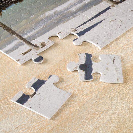 Mexico, schiereiland Yucatan, Progreso. Thatch Legpuzzel (Zijkant)