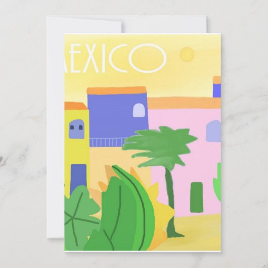 Mexico schilderkunst kaart (Achterkant)