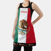 Mexico schort, Mexico, Mexicaanse Vlag Chefs keuke Schort (Insitu)