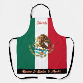 Mexico schort, Mexico, Mexicaanse Vlag Chefs keuke Schort (Voorkant)