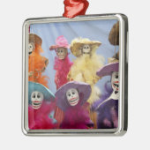 Mexico. Skelet Catrinas, beroemde figuren Metalen Ornament (Links)