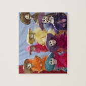 Mexico. Skeletale Catrina's, vierende figuren Legpuzzel (Verticaal)