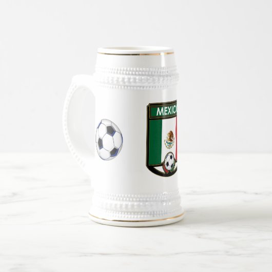 Mexico Soccer Beverage Stein Bierpul (Voorkant links)