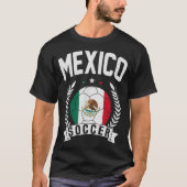 Mexico Soccer Support Team Jersey Mexican Flag T-S T-shirt (Voorkant)