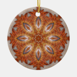 Mexico Sol Kaleidoscope Medallion Keramisch Ornament