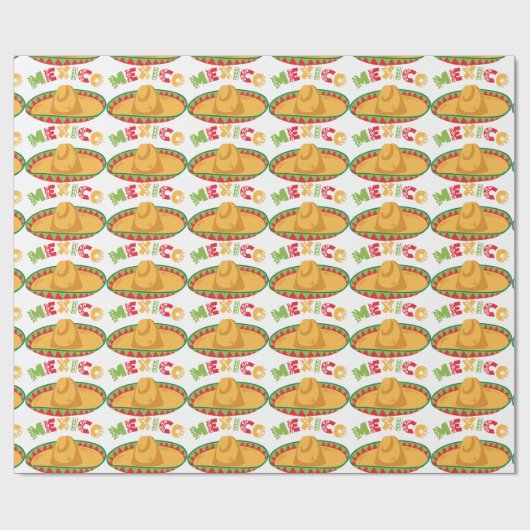 Mexico Sombrero Cadeaupapier (Vlak)