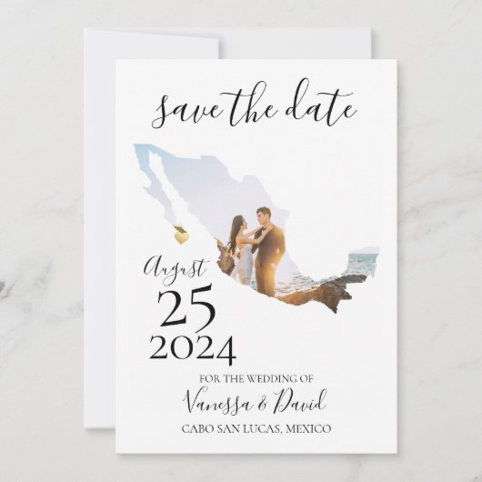 Mexico sparen de Kaart van de Datum (Voorkant)