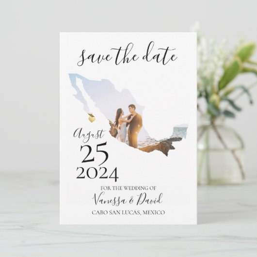 Mexico sparen de Kaart van de Datum (Staand voorkant)