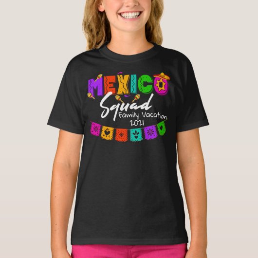 Mexico Squad Color Group Matching Custom T-Shirt (Voorkant)