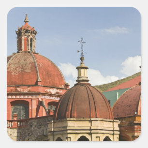 Mexico, staat Guanajuato, Guanajuato. Templo de Vierkante Sticker