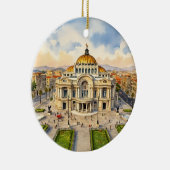 Mexico-Stad Aquarel Ornament (Rechts)
