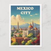 Mexico-Stad Beroemde Reisplaats Briefkaart (Voorkant)