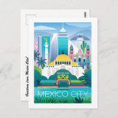Mexico-Stad Briefkaart (Voorkant / Achterkant)