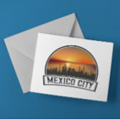 Mexico-Stad CDMX  Sunset Cityscape Briefkaart
