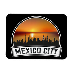 Mexico-Stad CDMX  Sunset Cityscape Magneet