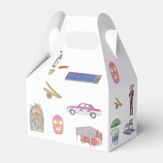 Mexico Stad Favoriet Box Bedankdoosjes (Achterkant)