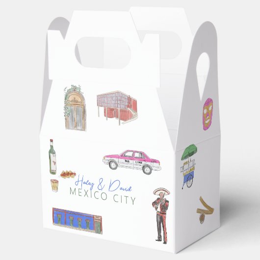 Mexico Stad Favoriet Box Bedankdoosjes (Geopend)